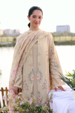 Zarposh Summer Soiree Embroidered Luxury Lawn Unstitched 3Pc Suit - Ismera