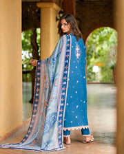Roheenaz Reverie Embroidered Lawn Unstitched 3Pc Suit RNZ2501A Isoria
