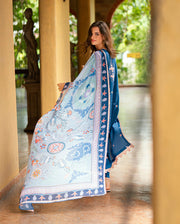 Roheenaz Reverie Embroidered Lawn Unstitched 3Pc Suit RNZ2501A Isoria