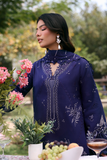 Zarposh Summer Soiree Embroidered Luxury Lawn Unstitched 3Pc Suit - Ivera
