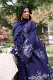 Zarposh Summer Soiree Embroidered Luxury Lawn Unstitched 3Pc Suit - Ivera