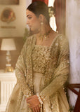 Sadaf Fawad Khan Siraa Embroidered Organza Unstitched 3Pc Suit - Ivory Celeste