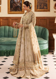 Sadaf Fawad Khan Siraa Embroidered Organza Unstitched 3Pc Suit - Ivory Celeste