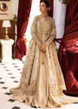 Sadaf Fawad Khan Siraa Embroidered Organza Unstitched 3Pc Suit - Ivory Celeste
