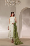 Feathers The Imperial Bloom Printed Lawn Unstitched 3Pc Suit Ivory Olive-FT651