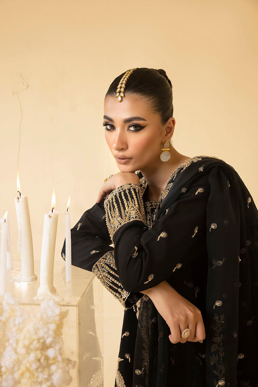Nuriyaa Mystic Luxury Formal Unstitched 3 Piece Suit - JADE