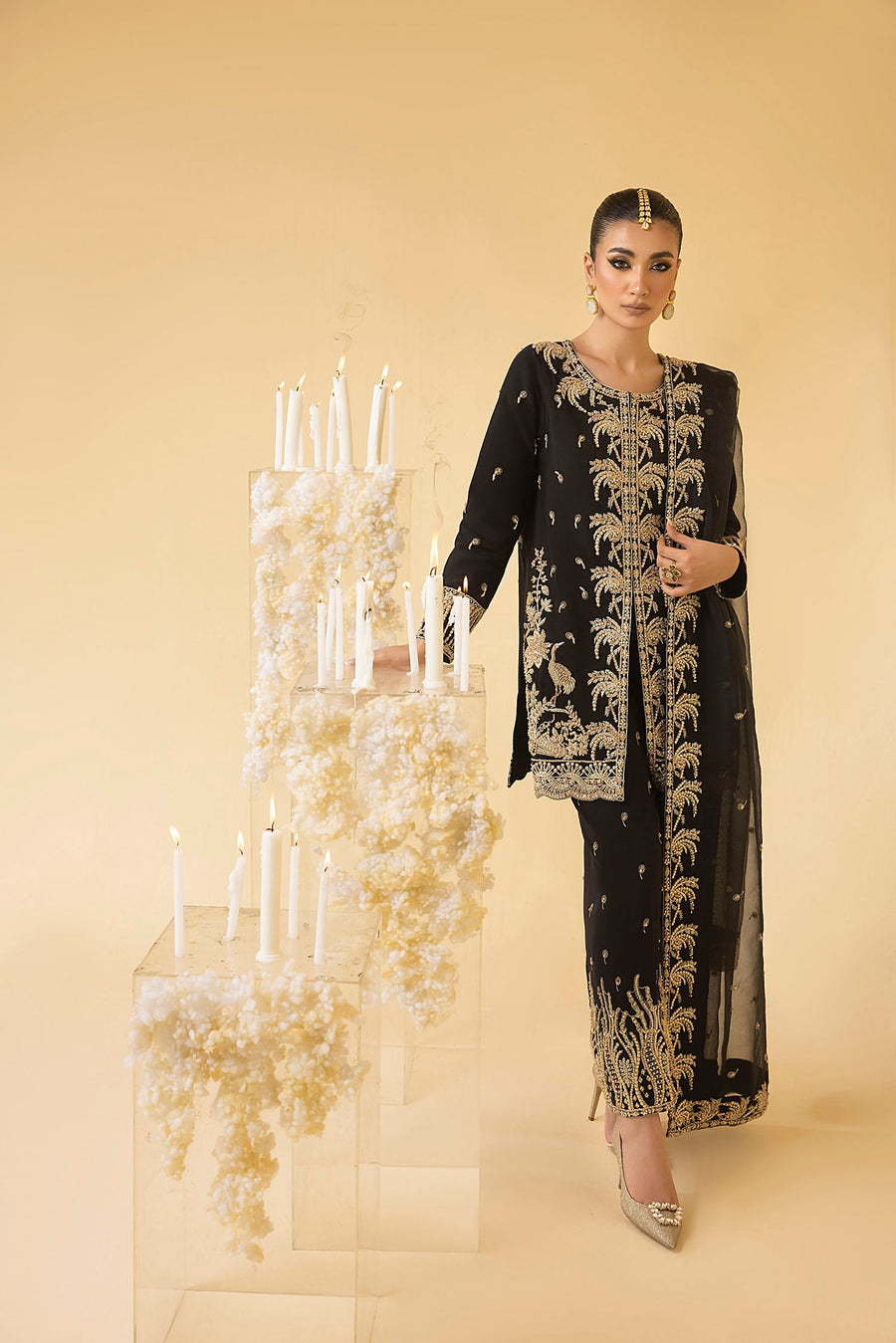 Nuriyaa Mystic Luxury Formal Unstitched 3 Piece Suit - JADE