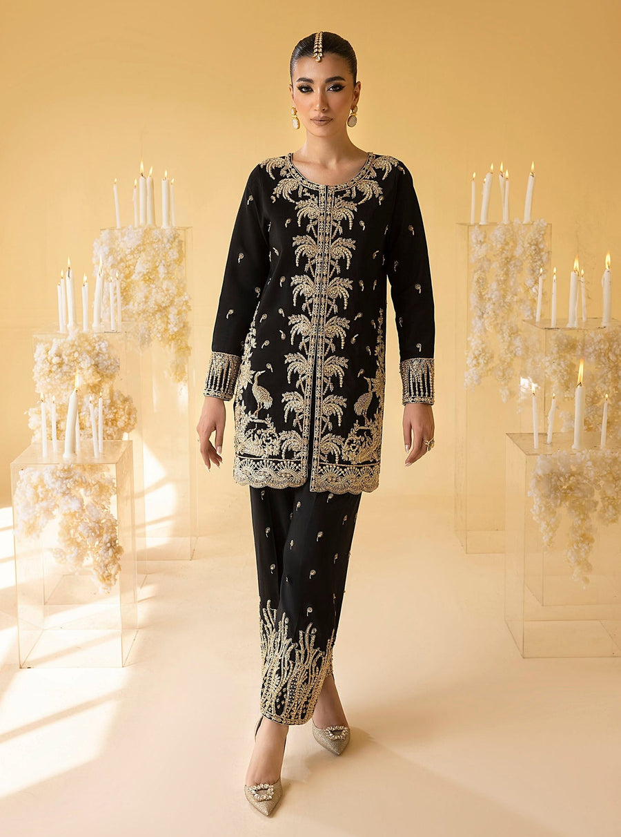 Nuriyaa Mystic Luxury Formal Unstitched 3 Piece Suit - JADE