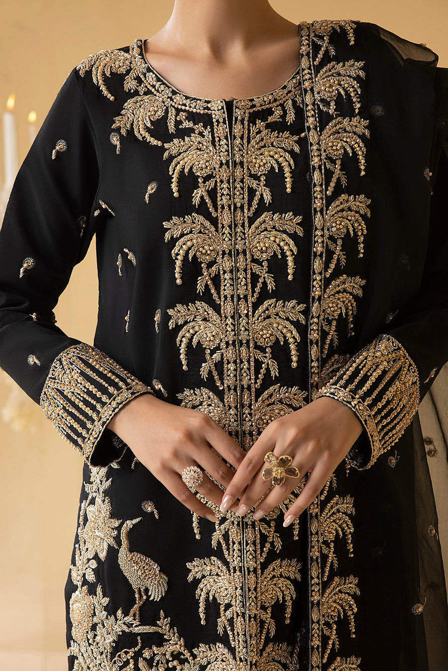 Nuriyaa Mystic Luxury Formal Unstitched 3 Piece Suit - JADE