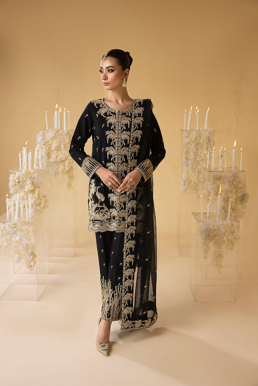 Nuriyaa Mystic Luxury Formal Unstitched 3 Piece Suit - JADE