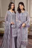 Alizeh Fashion Aqs-e-Dast Unstitched 3Pc Chiffon Suit D-03 Jahanara