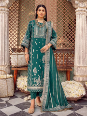 Gul Ahmed Premium Embroidered Jacquard Unstitched 3Pc Suit JD-32027