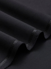 Dynasty Fabrics Falcon Men's Unstitched Wash & Wear Suit - JET BLACK