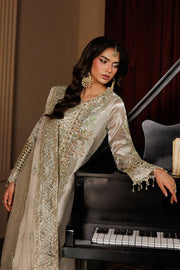 Emaan Adeel Celeste Embroidered Mesoury Unstitched 3Pc Suit - JEWEL