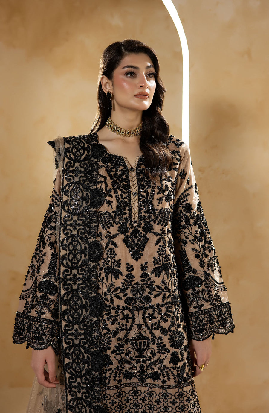 Imrozia Serene Aurelia Ready to Wear Luxury Formal 3Pc Suit JF-38 A Celeste