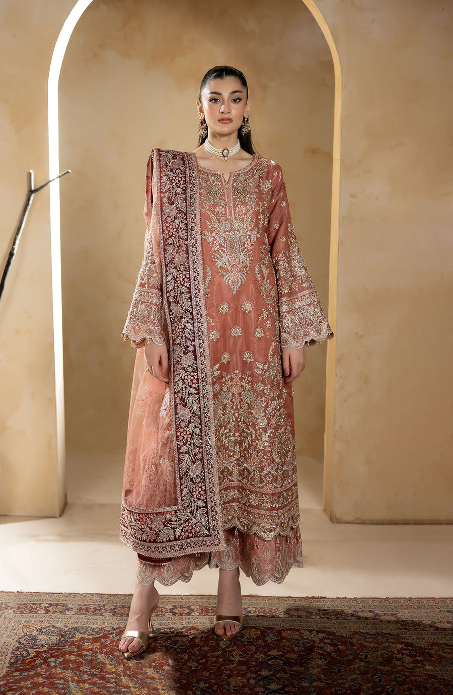 Imrozia Serene Aurelia Ready to Wear Luxury Formal 3Pc Suit JF-42 A Lyra