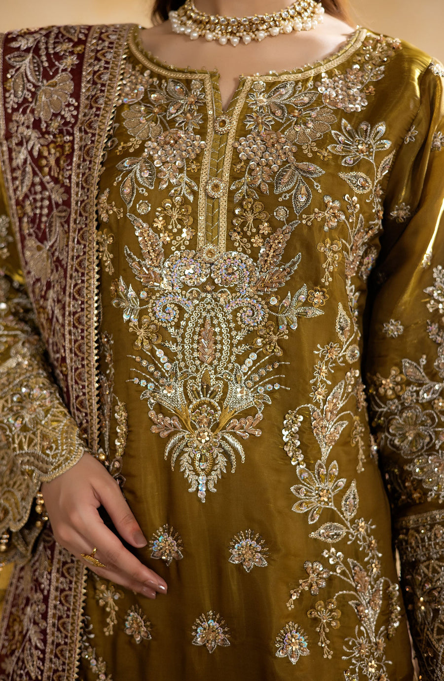Imrozia Serene Aurelia Ready to Wear Luxury Formal 3Pc Suit JF-42 B Lyra
