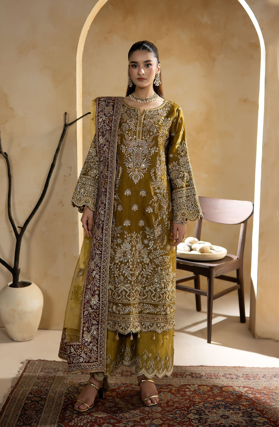 Imrozia Serene Aurelia Ready to Wear Luxury Formal 3Pc Suit JF-42 B Lyra