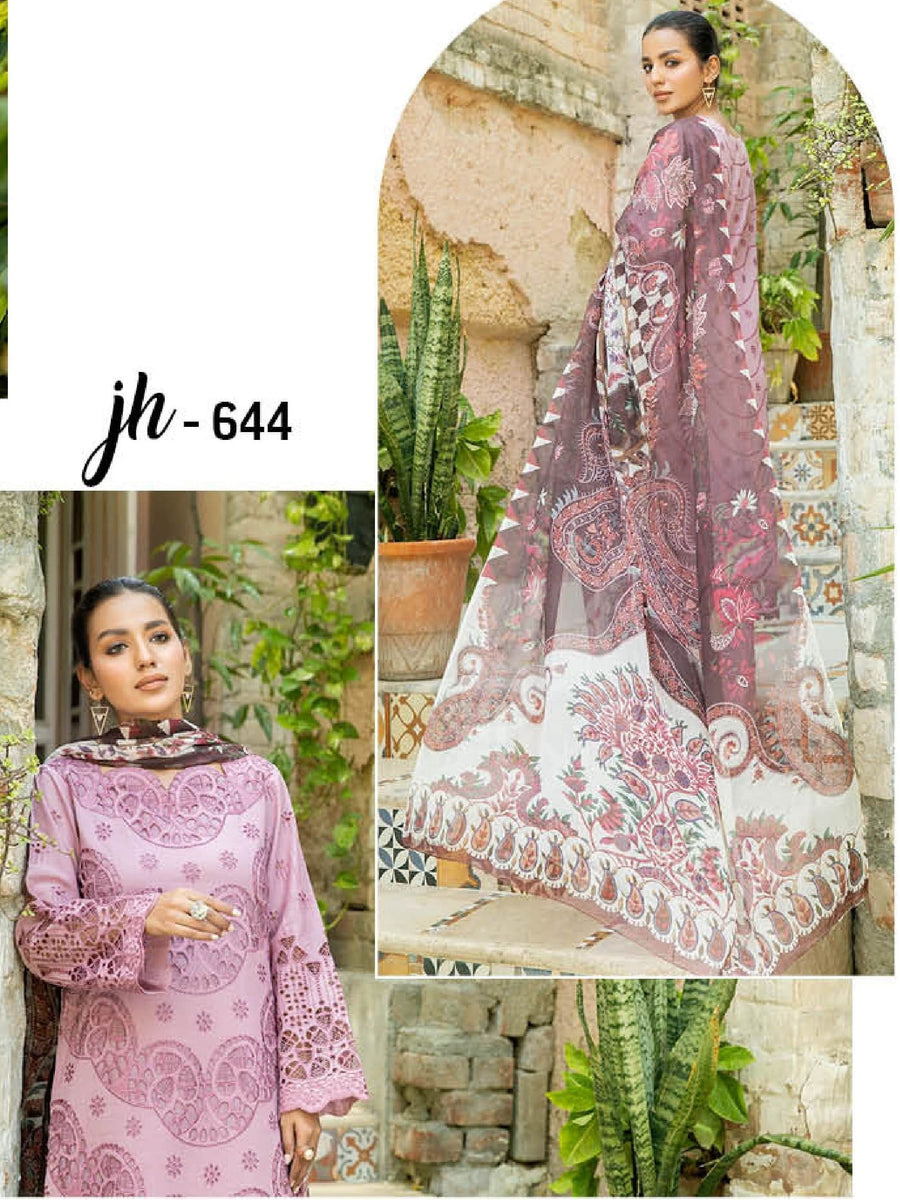 Camila by Johra Chikankari Lawn Unstitched 3 Piece Suit JH-644