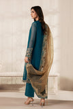 Zarif Bayaan Embroidered Luxury Chiffon Unstitched 3Pc Suit - JHEEL