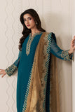 Zarif Bayaan Embroidered Luxury Chiffon Unstitched 3Pc Suit - JHEEL