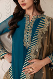 Zarif Bayaan Embroidered Luxury Chiffon Unstitched 3Pc Suit - JHEEL