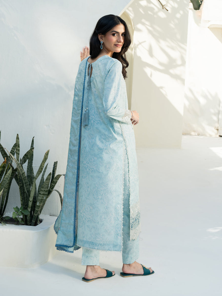 Faiza Faisal Embroidered Lawn Unstitched 3Pc Suit - JOSE