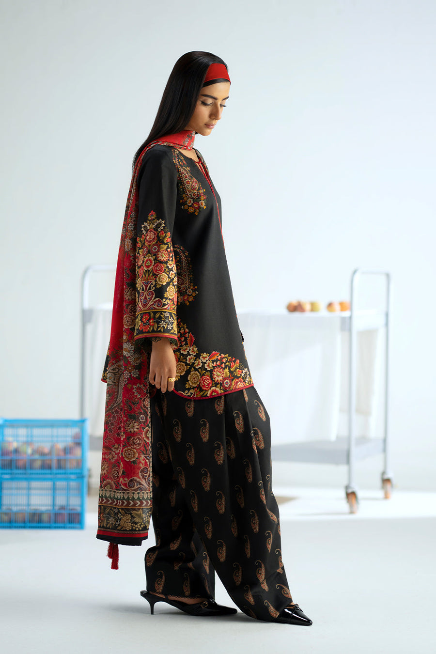 Joolie by Saira Rizwan Printed Cambric Unstitched 3Pc Suit JPU25-01