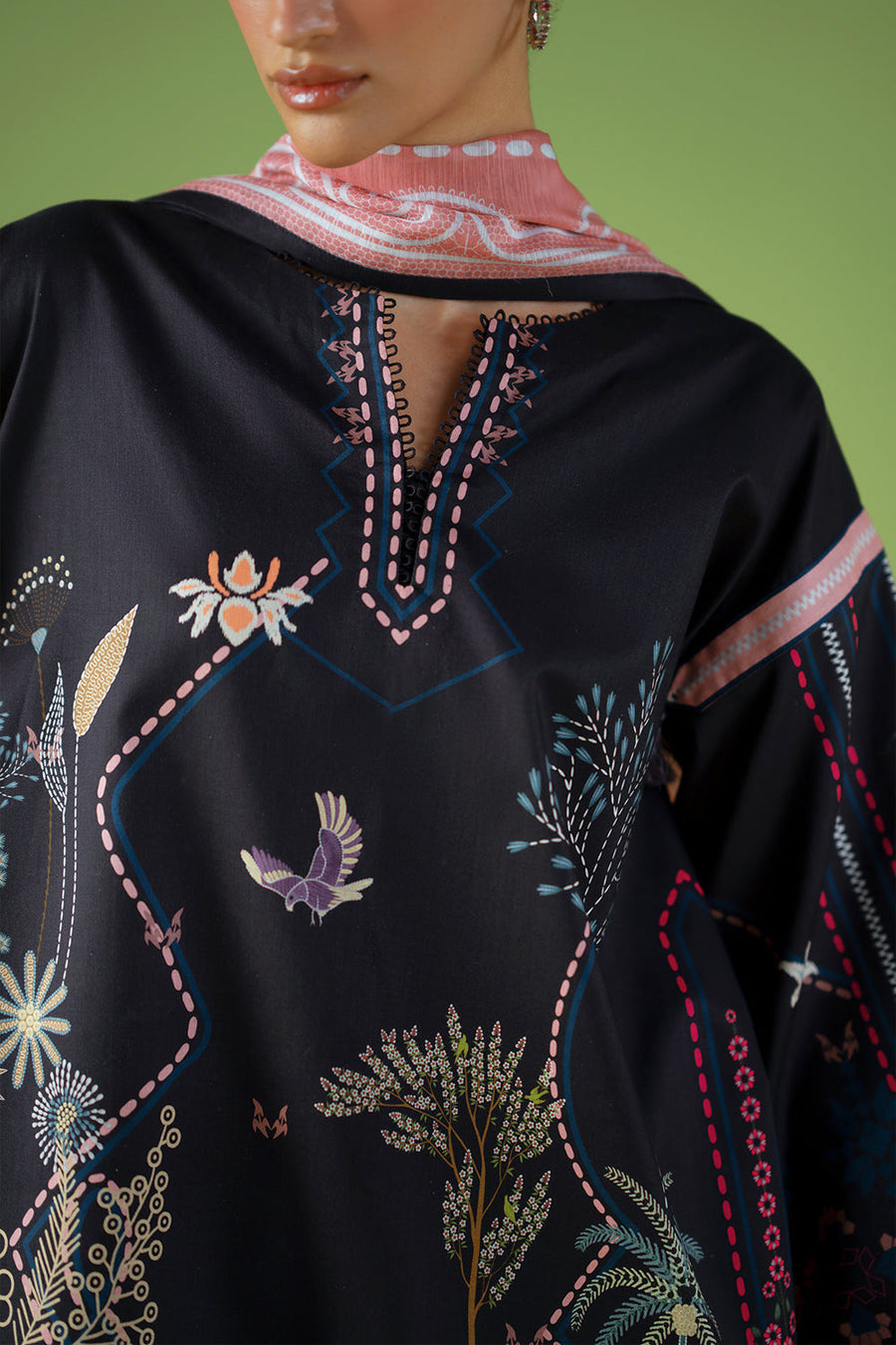 Joolie by Saira Rizwan Printed Cambric Unstitched 3Pc Suit JPU25-04