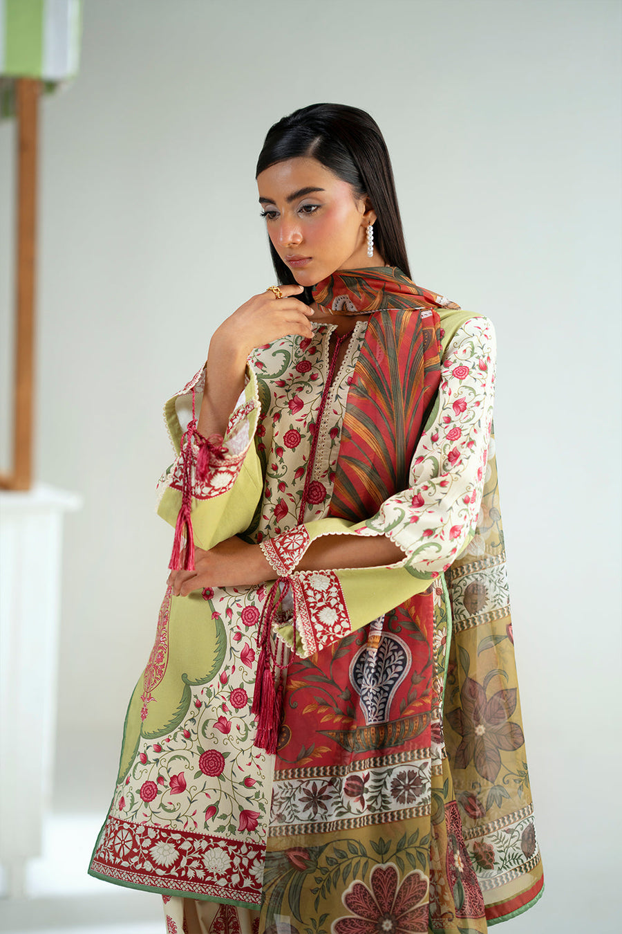 Joolie by Saira Rizwan Printed Cambric Unstitched 3Pc Suit JPU25-06