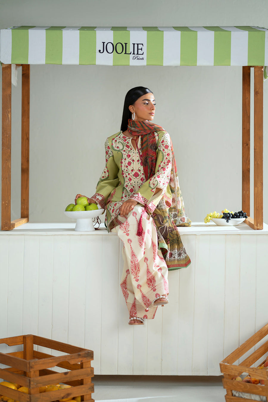 Joolie by Saira Rizwan Printed Cambric Unstitched 3Pc Suit JPU25-06