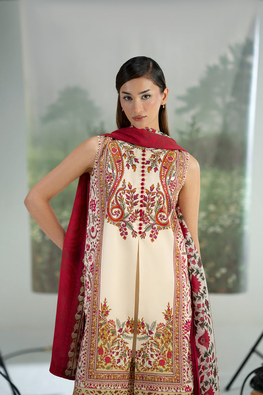 Joolie by Saira Rizwan Printed Cambric Unstitched 3Pc Suit JPU25-08