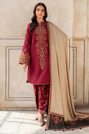 Delia by Jazmin Embroidered Khaddar Unstitched 3Pc Suit DW'24 D3