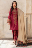 Delia by Jazmin Embroidered Khaddar Unstitched 3Pc Suit DW'24 D3