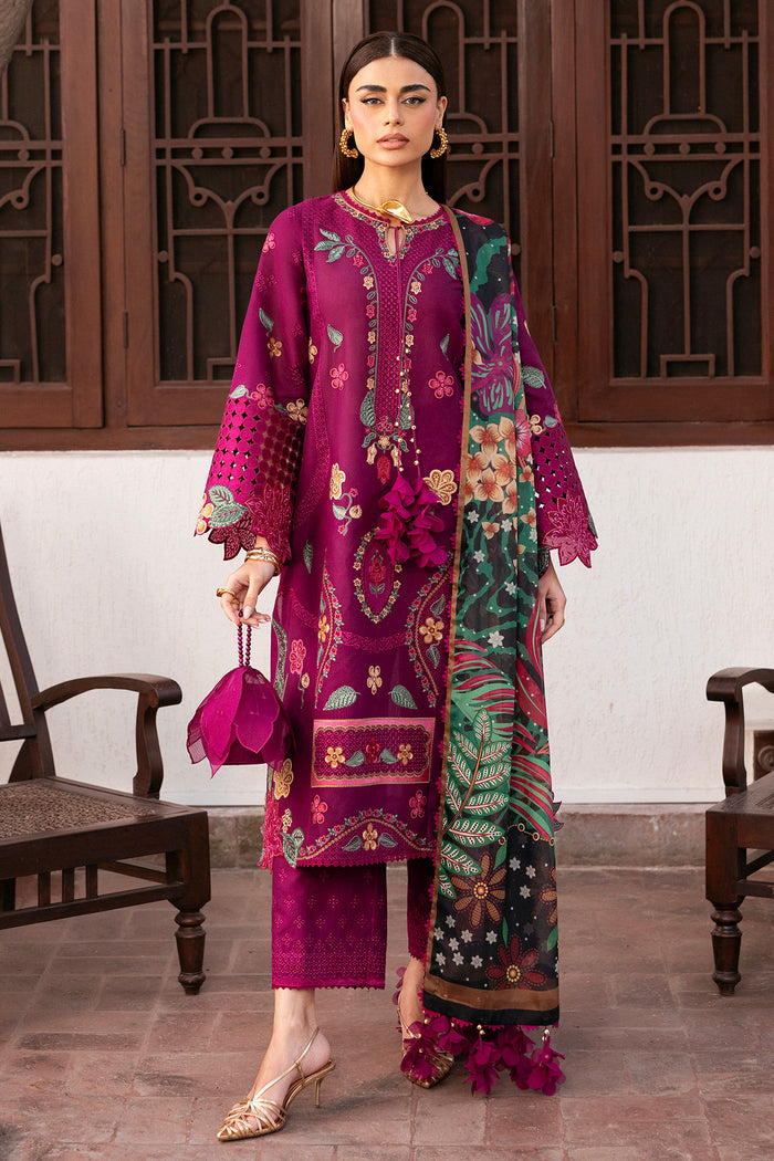 Shahkaar by Jazmin Embroidered Lawn Unstitched 3Pc Suit SL26-D01