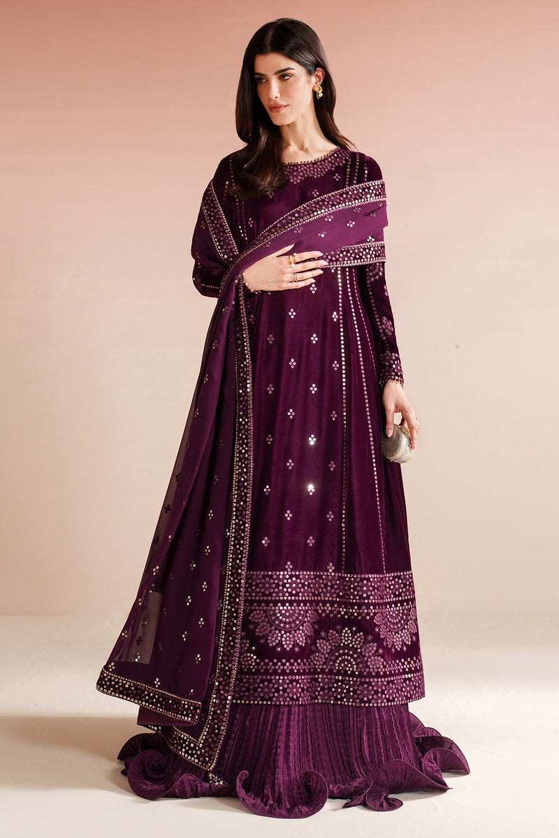 Jazmin Velvet Vogue Unstitched Embroidered 3Pc Suit VVF-D-01