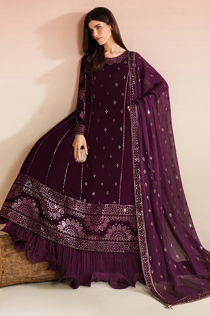 Jazmin Velvet Vogue Unstitched Embroidered 3Pc Suit VVF-D-01