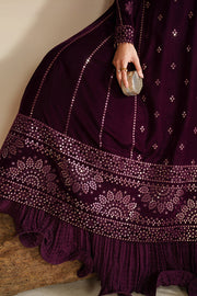 Jazmin Velvet Vogue Unstitched Embroidered 3Pc Suit VVF-D-01