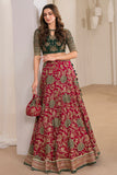 Jazmin Wedding Formal Embroidered Chiffon Unstitched 3Pc Suit WF'24-03