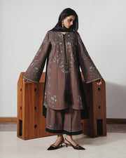 Jugnu Lahore Womenswear Embroidered Karandi Unstitched 3Pc Suit - JABAH
