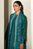 Farasha Summer Weaves Embroidered Lawn Unstitched 3Pc Suit - Jade Dazzle