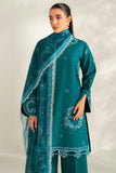 Farasha Summer Weaves Embroidered Lawn Unstitched 3Pc Suit - Jade Dazzle