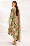 Farasha Summer Essentials Embroidered Lawn Unstitched 3Pc Suit - Jade Dome