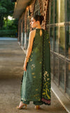 Asifa & Nabeel Meraki Embroidered Viscose Unstitched 3Pc Suit - Jade Dusk