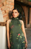 Asifa & Nabeel Meraki Embroidered Viscose Unstitched 3Pc Suit - Jade Dusk