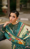 Asifa & Nabeel Meraki Embroidered Viscose Unstitched 3Pc Suit - Jade Dusk