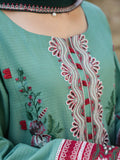 HemStitch The Garden Embroidered Lawn Unstitched 3Pc Suit - Jade