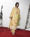 Jugnu Lahore The Reserved View Embroidered Cotton Unstitched 3Pc Suit - Jahan