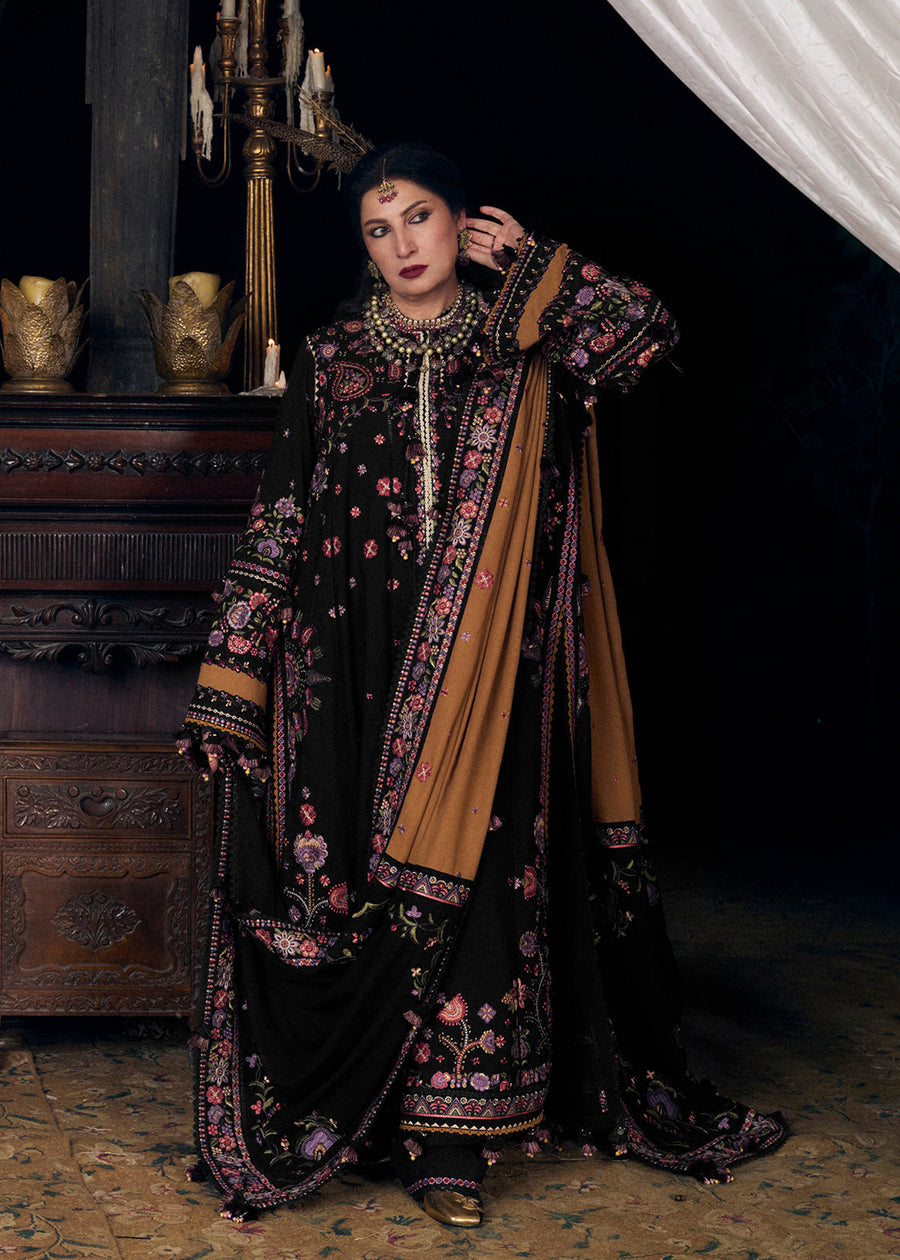 Hussain Rehar Kot Radha Kishan Unstitched Karandi 3Pc Suit - Jahanara