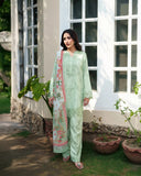 Neeshay Ready to Wear Summer Prints Lawn 3Pc Suit - Jardin Mint